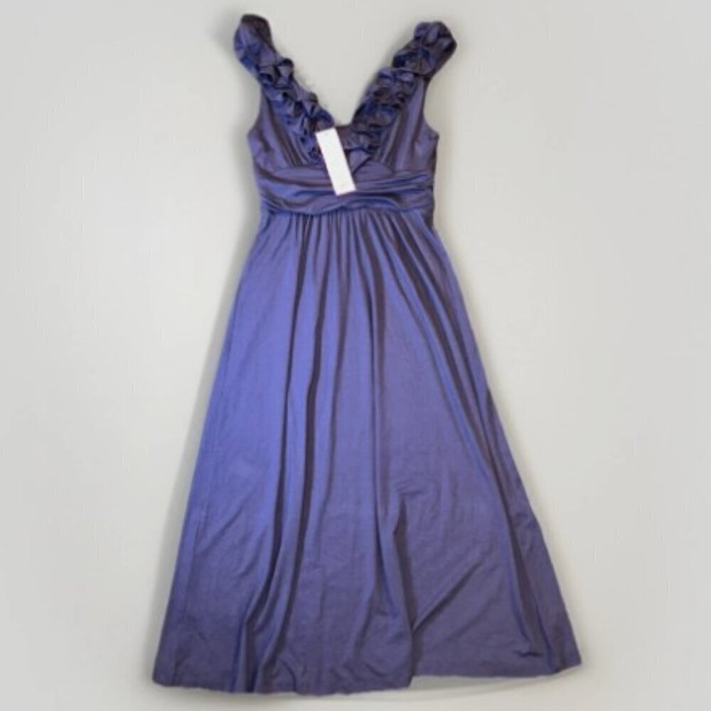 NEW Lilly Pulitzer Wedding Guest Dress Navy Blue Ruffles Sleeveless Summer Small - Picture 5 of 9